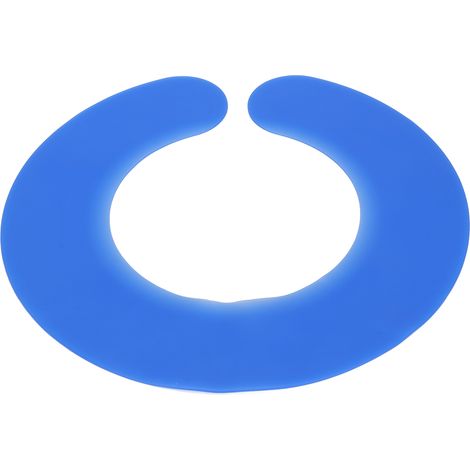 Col de coupe-cheveux imperméable et résistant - Doux au contact, facile à nettoyer, parfait pour la coloration capillaire, disponible en bleu (1/5)