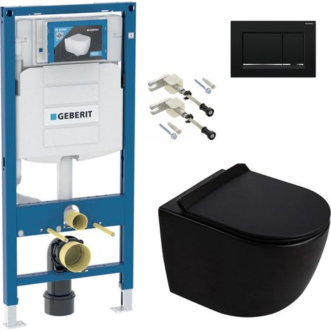 Duofix WC-Set Vorwandelement + Wand-WC spülrandlos Ceramia PixL mit SoftClose-Sitz + Platte (GEDCEPXBMT05-IN)
