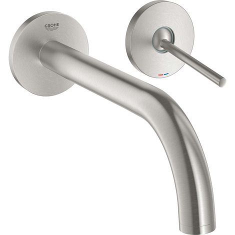 Grohe Atrio Mitigeur monocommande 2 trous lavabo, Supersteel (19918DC3) (1/2)