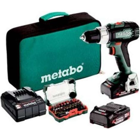 Metabo Utensili - trapano a percussione AKU 18V, con accessori, 2x batteria 2,0 Ah Li-Power, caricabatterie 614053900 (1/3)
