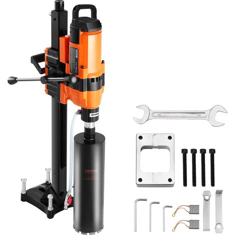 Carotteuse à Diamant Diamètre de Perçage 20-300 mm, Perceuse au Diamant avec Support 3500 W, Appareil de Forage Diamant Perçage Humide et Sèche, pour Béton, Brique, Marbre, Construction (1/5)