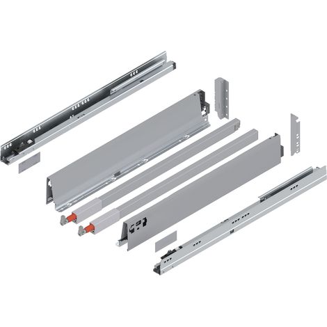 Blum Tandembox antaro C-Reling Schubladenschienen-Set 1 Paar, 30kg 550mm Vollauszug Blumotion, grau (1/5)