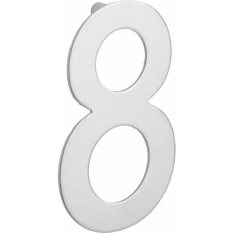 Chiffre 8 à visser, inox, H.100mm - (1/3)