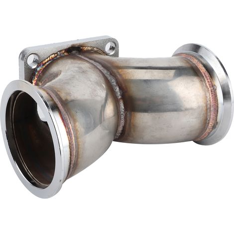 Coude en Y double entrée 3 pouces pour turbo T4 V6 V8, bride à flux jumelé, raccord adaptable acier. (1/5)