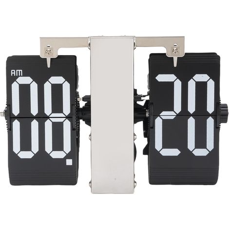 Reloj de Solapa Automático Vintage, Silencioso, Acero Inoxidable 304 y PVC, Pantalla 12H Blanco, 205x138x85mm – Ideal para el Hogar (1/5)