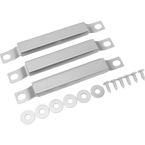 Lot de 3 tubes de liaison universels réglables en acier inoxydable avec vis pour pièces de barbecue (1/5)