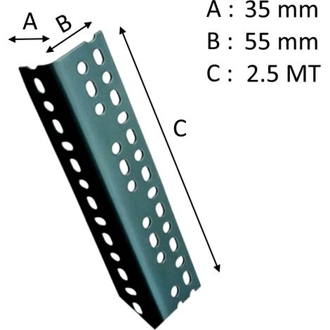 MONTANTE ANGOLARE X SCAFFALATURE 35 X 55 MT 2.5