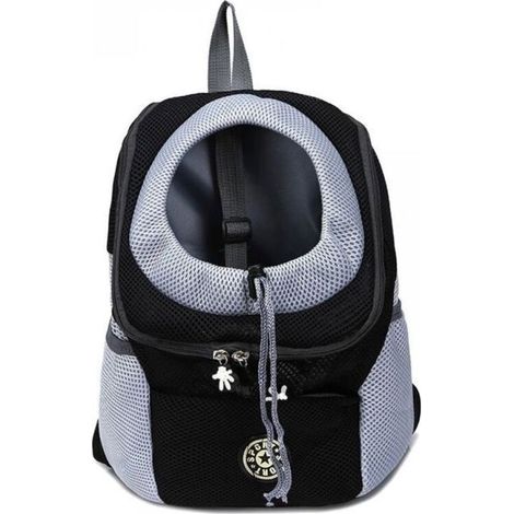 Sac à Dos Pliable pour Chien de Voyage pour Animaux de Compagnie pour Chat Sacs à Dos de Transport (Noir, S) (1/5)