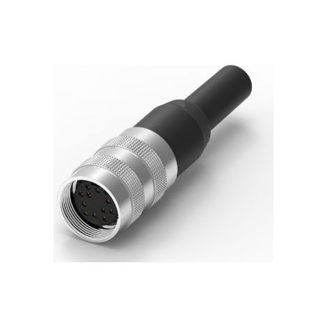 Connecteur DIN RS PRO, 12 contacts, Femelle, Montage sur câble, A souder ( Prix pour 1 )