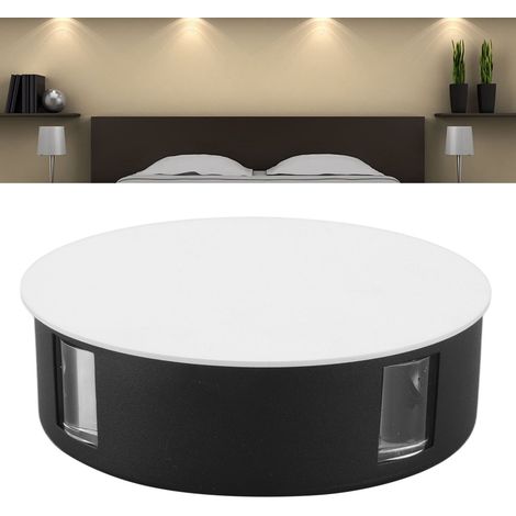 Applique murale LED créative et personnalisée en aluminium, 4 LED, 12 W, applique murale à faisceau lumineux sur quatre côtés, pour chevet, salon, couloir, KTV, restaurant, éclairage de passage, coque (1/5)