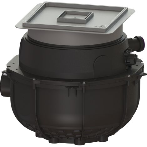 -Station de levage Aqualift S Compact Mono, GTF500, résistante, plaque de sol, couverte.