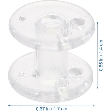 Bobines de maintien de cordon tendeur transparentes pour stores plissés (8 pièces) (1/3)