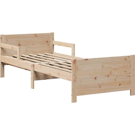 Lit simple,Lit extensible pour enfants Autre Marron 80 x 130 / 165 / 200 cm (1/5)