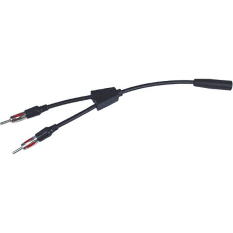 Adaptateur Doubleur Antenne - 1 Din Femelle vers 2 Din Male - ANT625