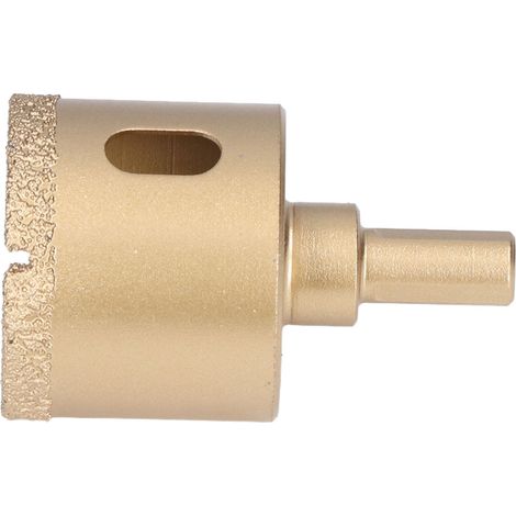42-mm-Diamant-Lochsäge aus Kohlenstoffstahl, Lochöffner für Porzellanfliesen und Glas, Dreikantschaftbohrer, Keramikbohrer. (1/5)