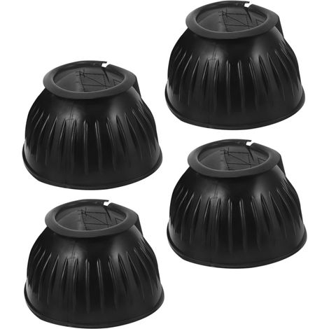 Protecteur de Tendon Résistant à L'usure pour Cheval Noir 4 Pièces Usage Quotidien, Portable et Antidérapant, Libération Pratique, Conception Robuste pour Conditions Variées (1/5)