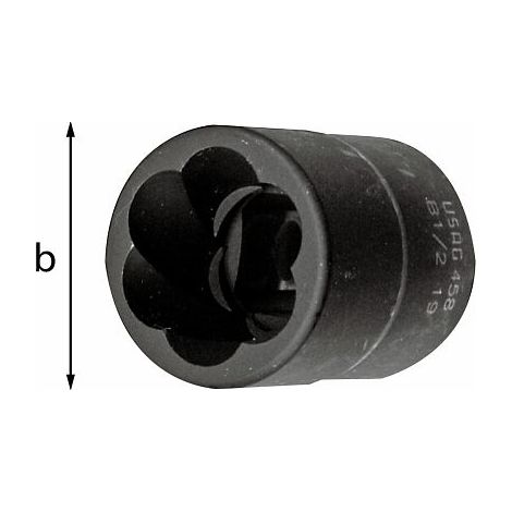 ESTRATTORE PER VITI E DADI DANNEGGIATI 458 B 13 MM 3/8"
