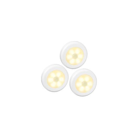 Lampe ronde à détecteur de mouvement Lntyq, veilleuse intelligente, lampe LED à détecteur de présence infrarouge, éclairage LED pour meubles, éclairage pour armoires (1/5)
