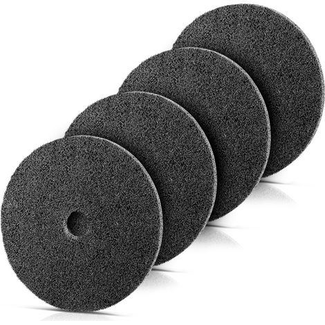 STAHLWERK Disco di smerigliatura in tessuto non tessuto/nylon in set da 4 per una smerigliatura precisa