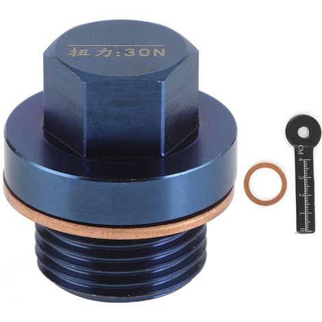 Bouchon de vidange magnétique super puissant M18x1.5 filetage, compatible Porsche Panamera / Macan / Cayenne (1/5)