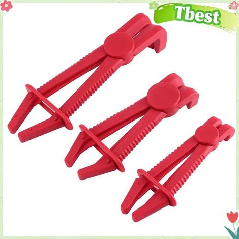 Tbest Pinces à tuyau Jeu de Pinces de Frein, 3 Pièces, Jeu de Pinces de Serrage pour Tuyaux Flexibles en Nylon, auto nettoyage (1/5)