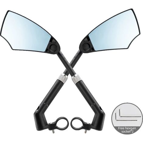 Espejo retrovisor, rotación de 360°, diseño antirreflejos, un par. (1/2)