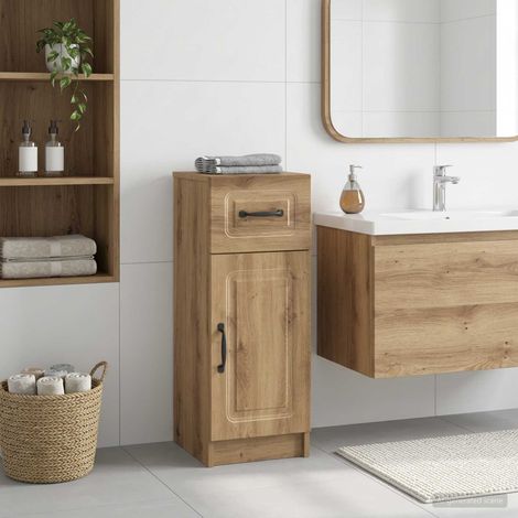 vidaXL Mobiletto da Bagno UTRECHT Rovere Artigianale 30 x 31 x 77