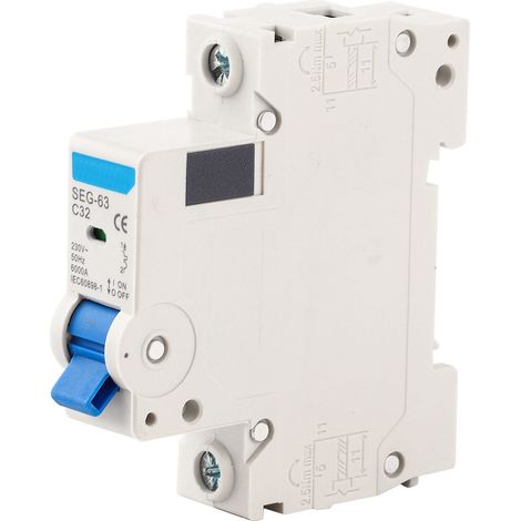 Disjoncteur miniature SEG-63, interrupteur pneumatique C32, protection surcharge et court-circuit, qualité fiable. (1/5)
