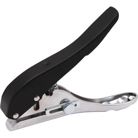 Perforatrices portatives - Pince à bords - Perforation de 10 mm - Outil de poinçonnage pour carte - Outil de poinçonnage simple et rond - Perforations portables durables (1/5)