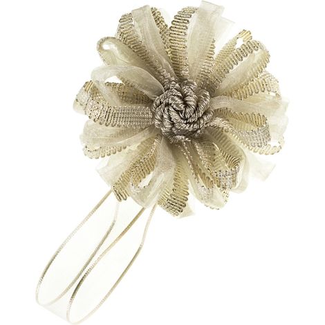 calamita fiore organza e nastro lx
