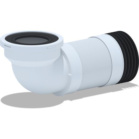Belvit WC Flex Abfluss Anschluß Rohrstutzen Eck DN 90/110 (320-750mm) Belvit WC Flex Anschluss Rohrstutzen Eck DN 90/110 (320-750mm) (1/2)