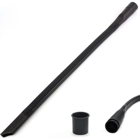 Bocchetta piatta flessibile per aspirapolvere – Attacco universale 35/32 mm – Lunghezza 62 cm per pulire sotto i mobili e i sedili dell'auto