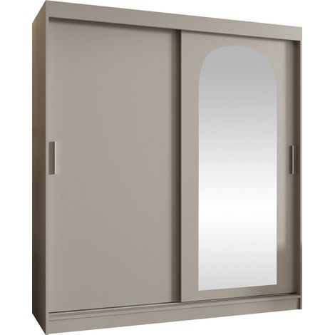 Armario Hartford 500, Cachemira, 200x180x62cm, Puertas de armario: Correderas, Número de estantes: 9