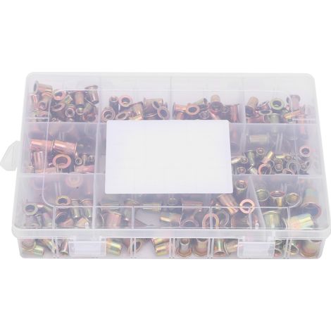 cosse a sertir-Ensemble de 300 Rivets à Grain Vertical Zinc Électrogalvanisés – Compatibles avec une Multitude de Modèles (M3, M4, M5, M6, M8, 6-32, etc.) pour Pièces Métalliques et Accessoires Indust (1/5)