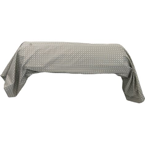Taie de traversin percale de coton GABIN ÉPICE 200x43 cm (1/5)