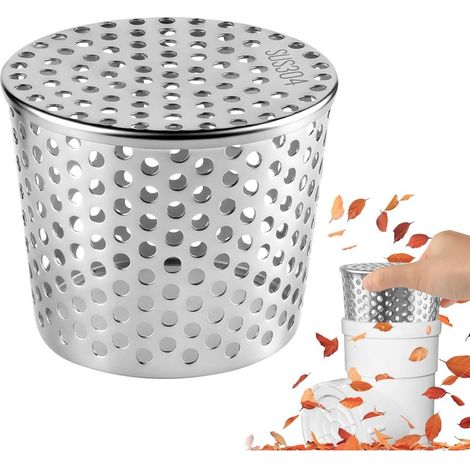 Protection de tuyau de descente en acier inoxydable 1099cm – 1 pièce Grille de gouttière, système de recouvrement de gouttière, gouttière, tamis de gouttière, Argenté (1/5)