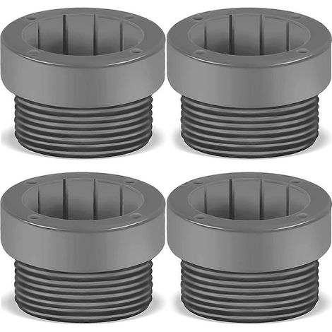 Adaptateur fileté pour stabilisateur de parasol de piscine, gris-- (1/5)