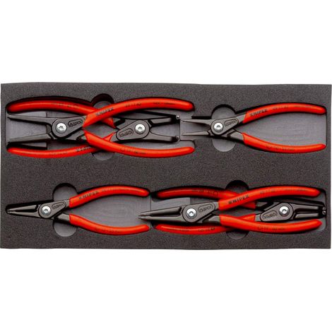 Knipex Assortimento di Pinze di Precisione per Anelli di Sicurezza in Inserti di Materiale Espanso 00 20 01 V02