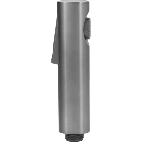 Douchette WC portable avec bidet, filetage mâle G1/2, pommeau de douche ergonomique et pression d'eau réglable, gris. (1/5)
