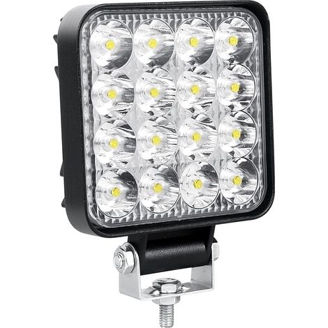 1 Phare De Travail LED 48W 3.3 Pouces IP67 Étanche 12V 24V Pour 4x4 Camion Tracteur SUV Bateau (1/5)