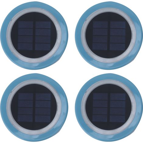Set di 4 luci galleggianti a LED solari impermeabili – Per esterni, giardino e piscina