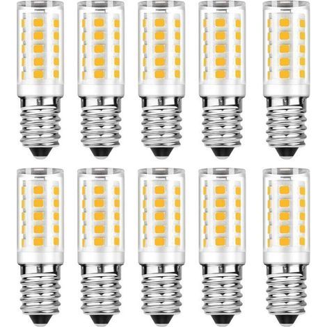 Lot de 10 Ampoule LED E14 - Blanc Chaud 3000K - 5W Equivaut à Ampoule Incandescente 50W - 500LM Non-Dimmable.. (1/4)