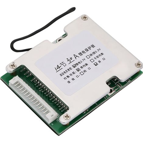 Carte PCB de gestion de batterie (BMS) 14S 30A avec charge d'équilibrage pour batterie au lithium (1/5)
