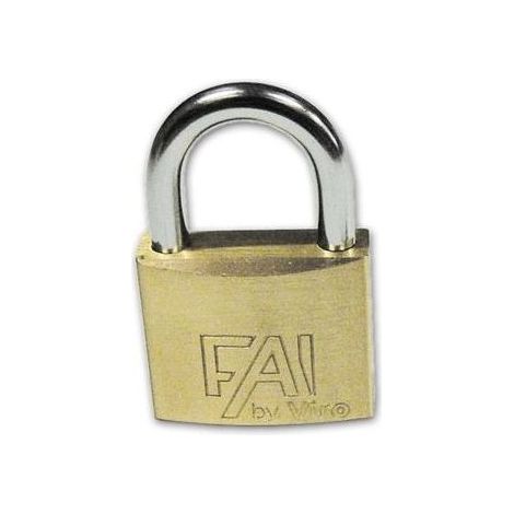 Lucchetto ad Arco in Ottone Viro Fai Art. 553 Misura 30 mm Int. Arco 17x16 mm (1/2)