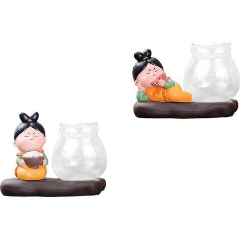 Jarrones Hidropnicos Creative Cute Tang Girl Con De (1/5)
