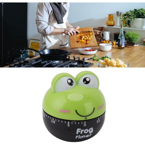 Minuteur de cuisine mécanique en forme de grenouille (vert) - Rappel de 60 minutes (1/5)
