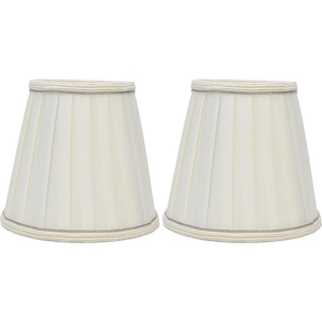 Set di 2 paralumi PX33 – doppia clip piccola – tessuto cilindrico – lampada da tavolo/parete – comodo