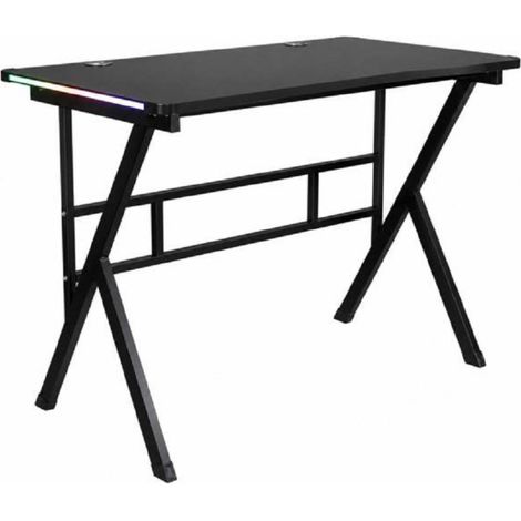 Ecoprice Scrivania Gaming +Led RGB WeTop Nero