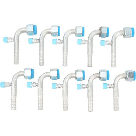 GARRYFIZH ‌10 Pièces Raccord de Tuyau Climatisation Auto Aluminium Universel - 13mm/0.51in 14.5mm/0.57in - Voitures, Camions, Véhicules de Génie Civil‌