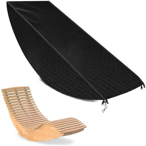 Schutzhülle für Holzliege Oxford 420D, 65 x 95 x 155 cm, staubdicht, schützt vor Sonne, Wind, Regen, Schnee und anderen Elementen (schwarz)